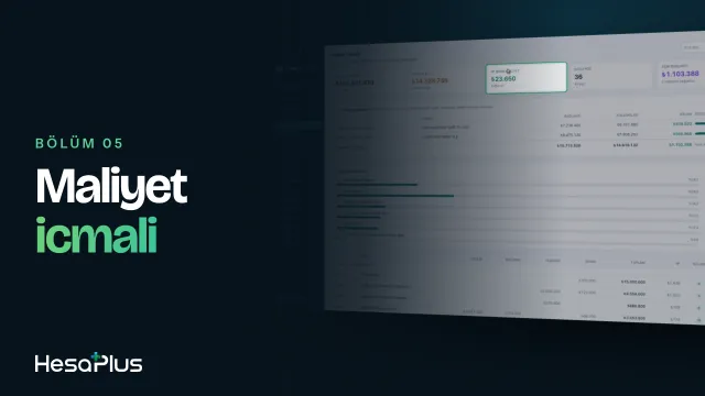 Maliyet İcmali eğitim videosu kapağı