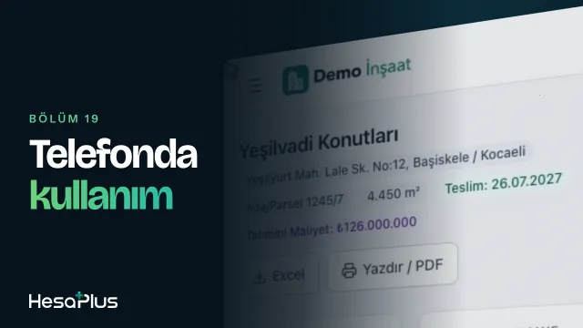 Telefonda HesaPlus eğitim videosu kapağı